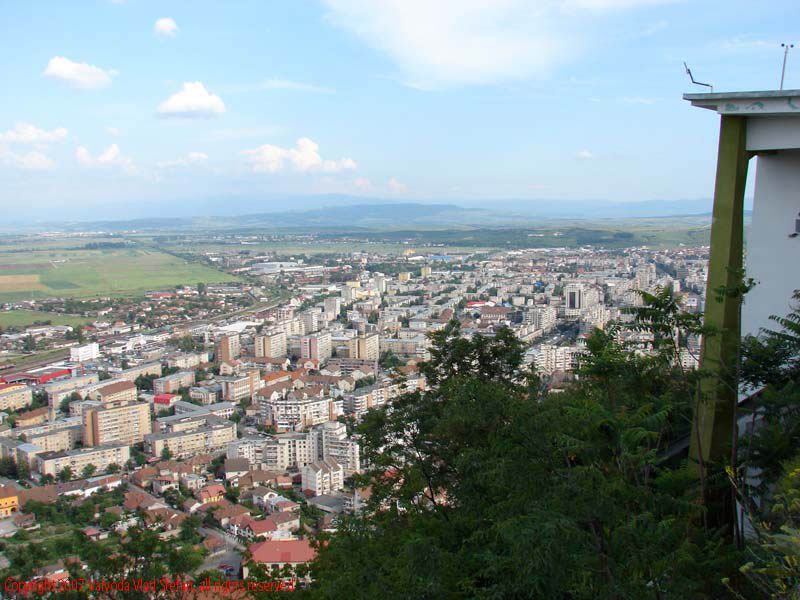 Vaivoda Vlad fotograf in Romania Panorama municipiul Deva din cetate poza 3