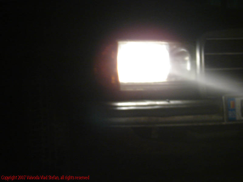 Prin municipiu iarna seara cu masina Tg Mures 2007 Cristesti lumina faruri mercedes